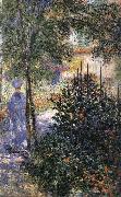 Claude Monet Blue Shadows Camille in the Garden at Argenteuil oil painting reproduction